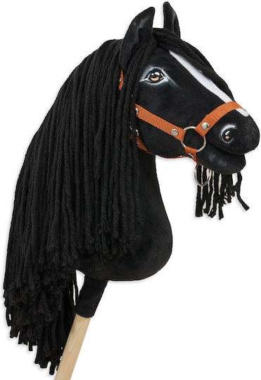 Hobby Horse Große Premium Stabpferd Friesisches Pferd Mähne Ii A3