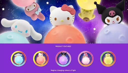 YuMe Toys Kinder Dekorative Lampe Hello Kitty 6.5εκ.