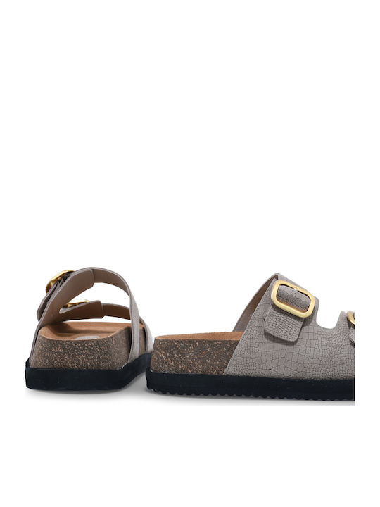 Sandale Casual Damă Flatforme Din Piele Maro