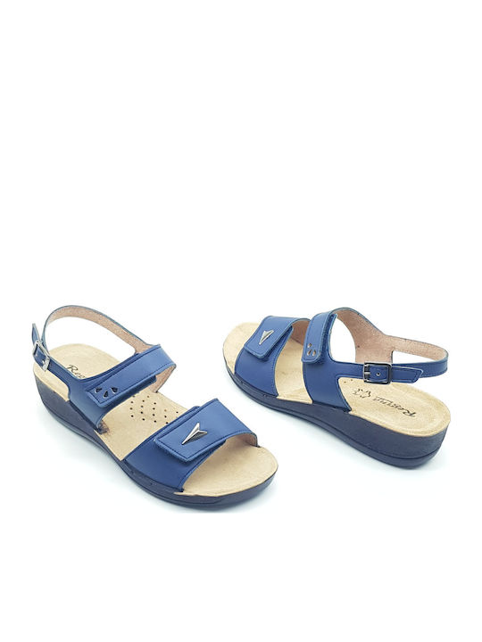 Women's Flat Sandals Anatomic in Blue Color