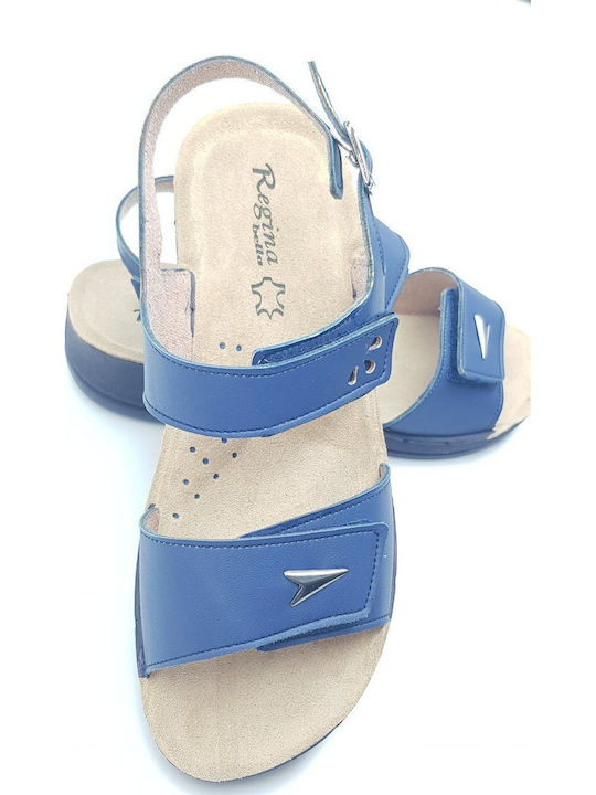 Women's Flat Sandals Anatomic in Blue Color