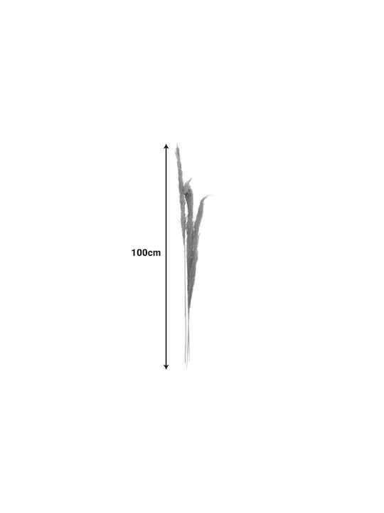 Τεχνητό Διακοσμητικό Κλαδί Pampas grass 140cm 3τμχ Inart