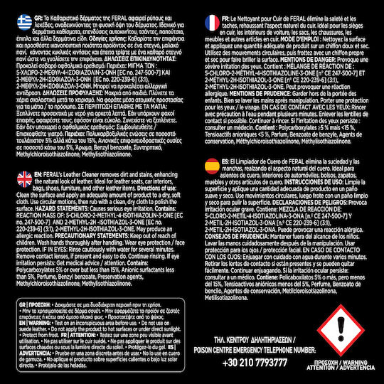 Feral Detailing Pro Spray zur Reinigung von Lederteilen im Auto 500ml