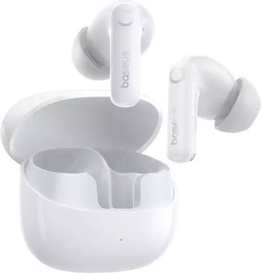 Baseus Bass BP1 Pro In-ear Bluetooth Handsfree Earphones with Sweat Resistance and Charging Case White