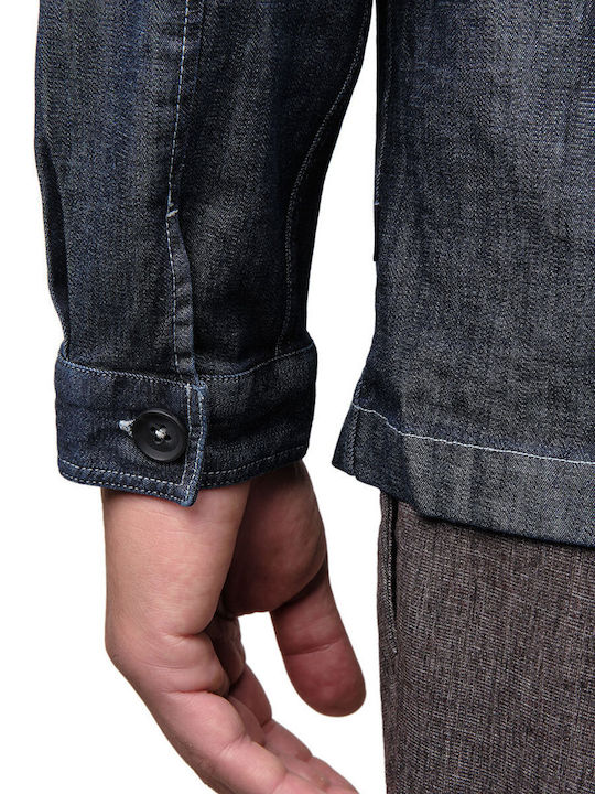 Μακρυμάνικo Overshirt Μπλε