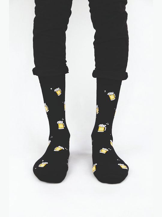 Soma Socks Bărbați Șosete cu Model Black 1Pachet
