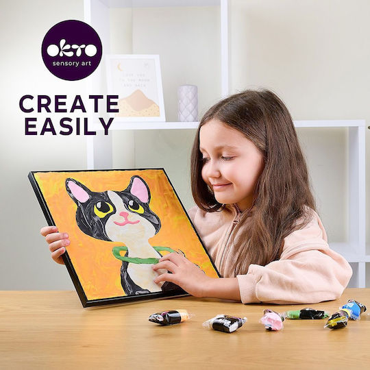 Diy Kreatives 3D Modelliermasse Malset Katze