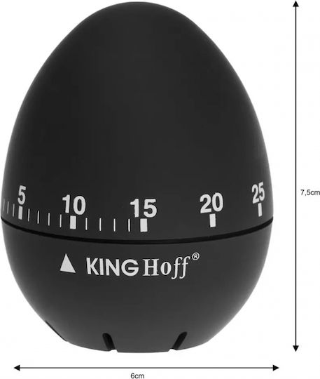 KING Hoff Αναλογικό Χρονόμετρο Κουζίνας Αντίστροφης Μέτρησης