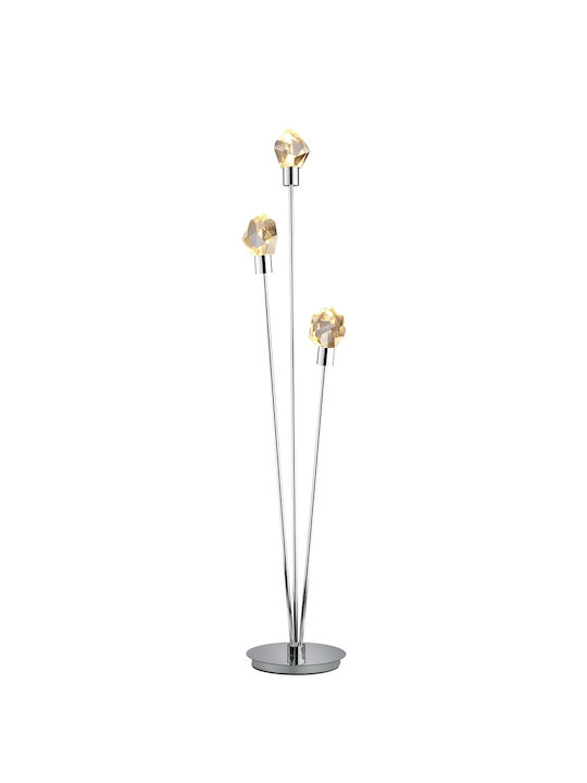 Trio Lighting Verano Φωτιστικό Δαπέδου Ασημί