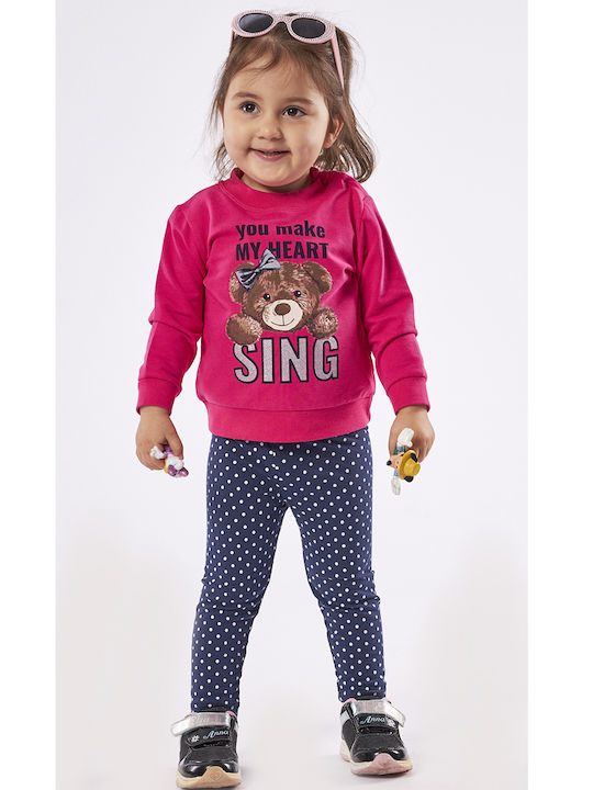 Kids' Set with Leggings Winter 2pcs Fuchsia