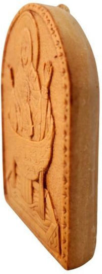 Monastic Wax Icon Holy Mary Life-Giving Spring 7.5x5.5 Cm