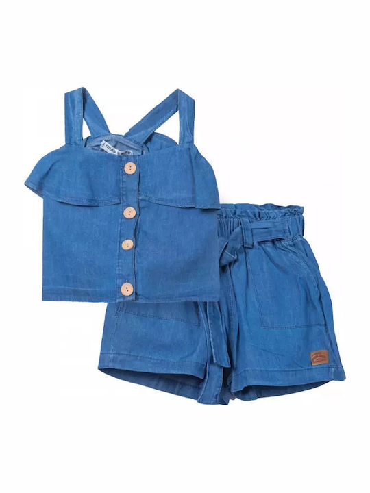 Kids' Set with Shorts Summer 2pcs Blue