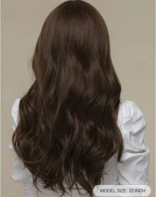Hair Duty Wig with Synthetic Hair in Chestnut Color 60cm