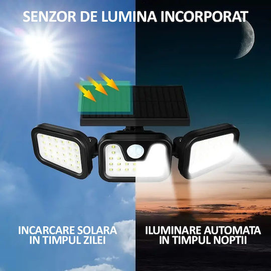 Solarleuchte mit Bewegungssensor und Fotokontakt IP65