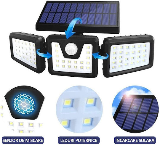 Solarleuchte mit Bewegungssensor und Fotokontakt IP65
