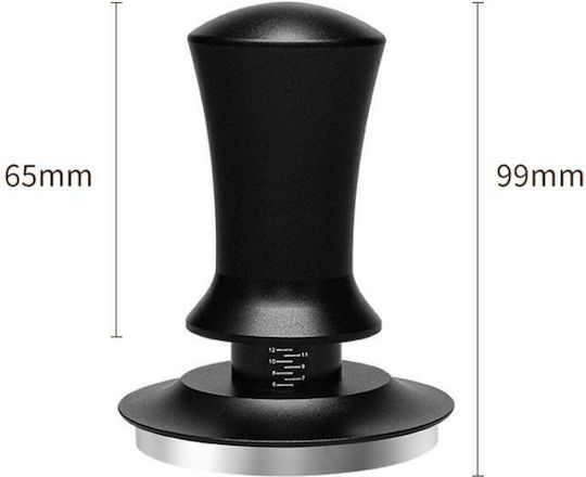Horizontal Scale Constant Pressure Coffee Grinder Hammer Powder Press Stretching Style Black Flat Bottom 51mm