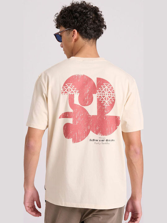 Funky Buddha T-shirt Εκρού