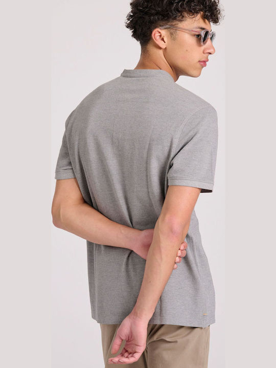 Short Sleeve Melange Blouse