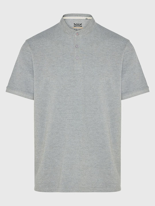 Short Sleeve Melange Blouse