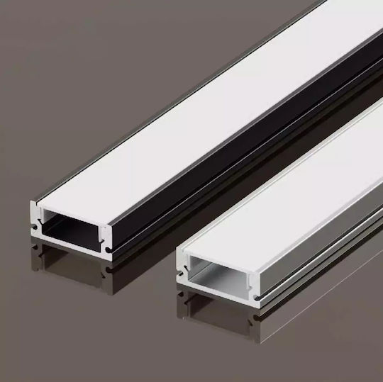 Profil Bandă LED Alfa Pentru Instalare Exterioară Negru Elbulgaria 4062 Bk