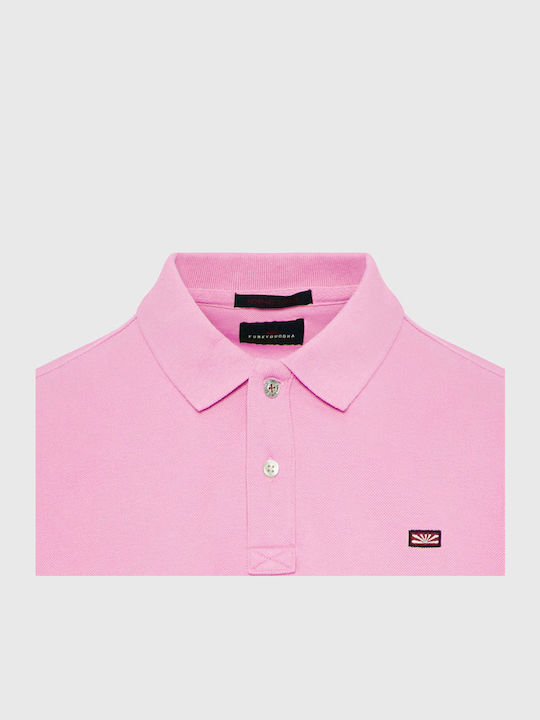 Polo Short Sleeve Blouse Fuchsia