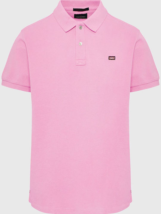 Polo Short Sleeve Blouse Fuchsia