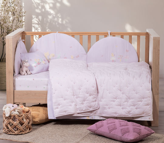 Nef-Nef Homeware Βρεφικό Κουβερλί Microfiber Aqua 80x110cm