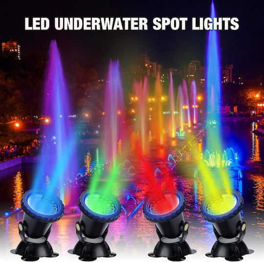 Proiector Pentru Piscină Cu Control La Distanță Și Lumină Colorată (RGB) X0012OYKP7