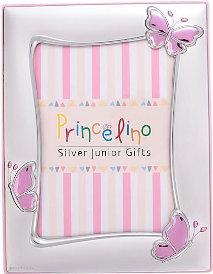 Prince Silvero Silver Photo Frame Butterfly 9x13cm