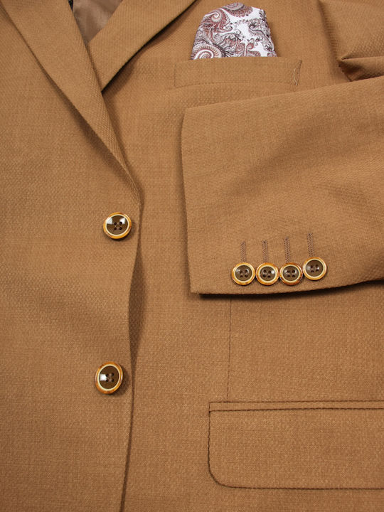 Men's Summer Suit Jacket Brown