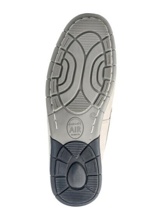 Δερμάτινα Ανδρικά Loafers σε Γκρι Χρώμα