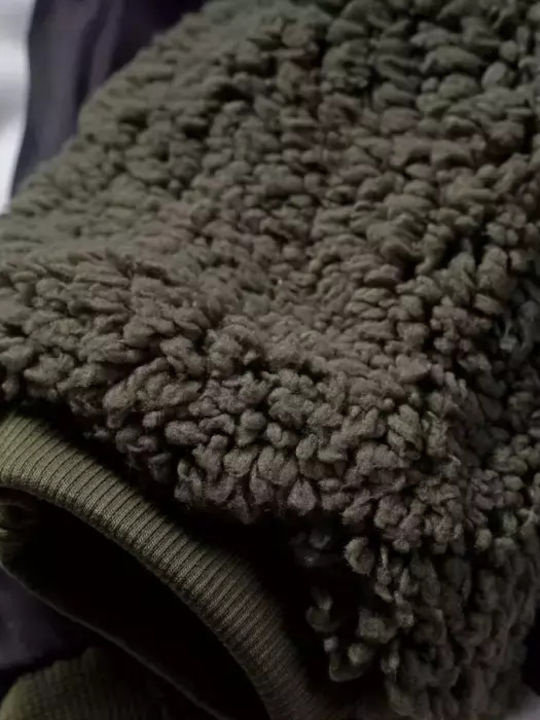 Set pentru copii cu pantaloni & haină Iarnă 3buc Kaki