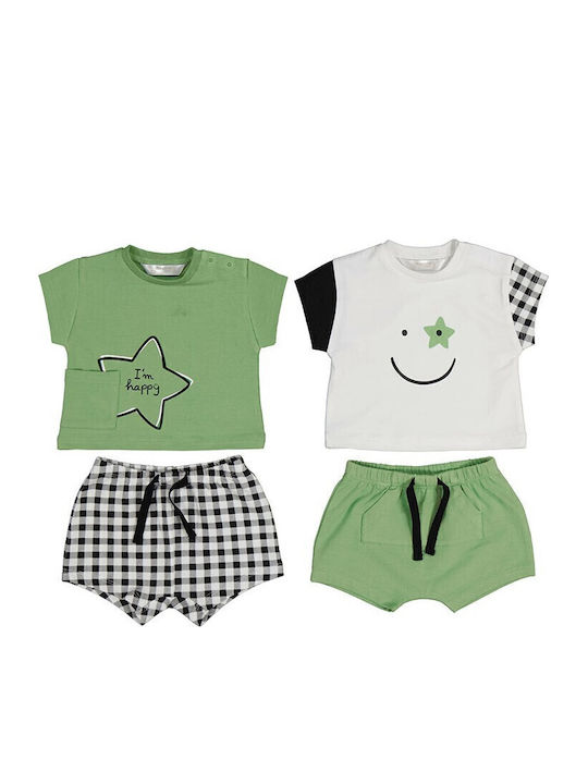 Set pentru copii cu șorturi Vară 4buc Verde