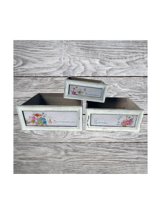 Artekko Set Dekorative Boxen Holz 3Stück