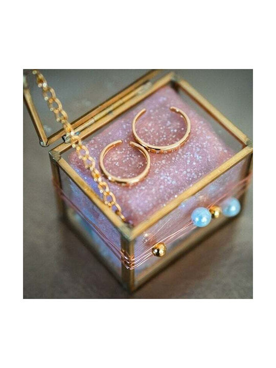 JK Home Decoration Dekorative Box Glas 6.5x5x5cm JK Home Decoration Dekorative Box Glas 6.5x5x5cm