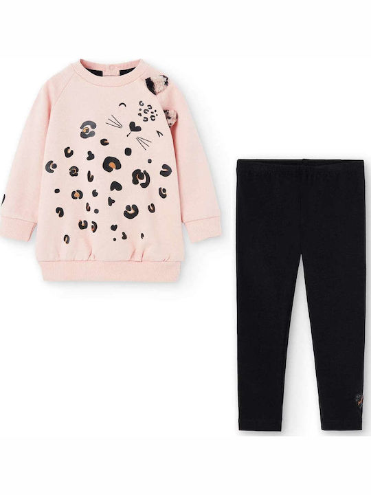 Kinder-Set mit Leggings Winter 2Stück Rosa