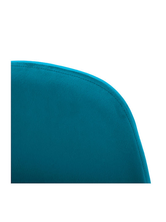 Leonardo Dining Room Velvet Chair Turquoise 45x53x85cm 4pcs