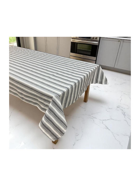 Linea Home Τραπεζομάντηλο Λινό Ασημί 150x220εκ.