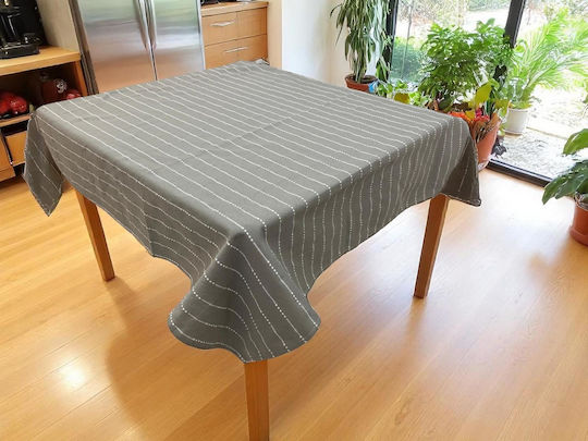 Linea Home Tischtuch Leinen Silber 150x220cm