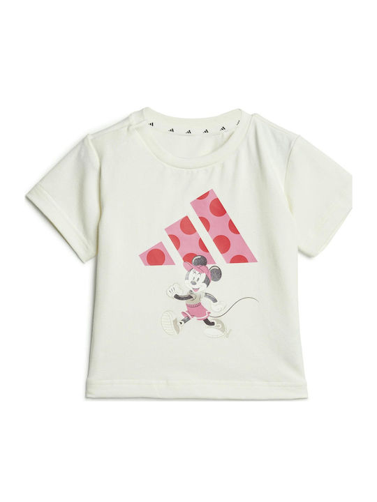 Kids' Set with Shorts Summer 2pcs White x Disney
