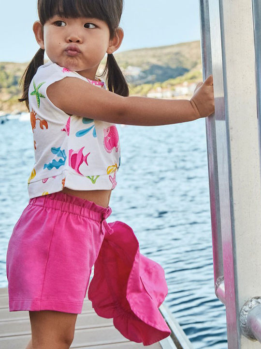 Kids' Set with Shorts Summer 3pcs Fuchsia