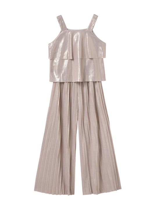 Kids' Set with Pants Summer 2pcs Coffee