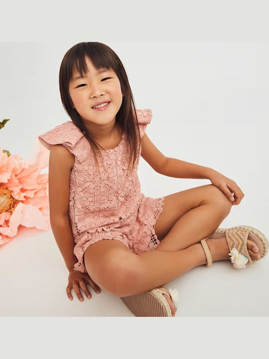 Kids' Set with Shorts Summer 2pcs Salmon