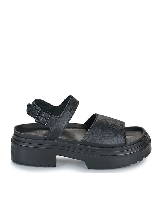 Flache Sandalen für Damen in Schwarz Farbe