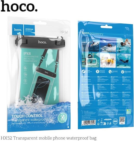 Hoco Hx52 Transparent Mobile Phone Waterproof Case Transparent