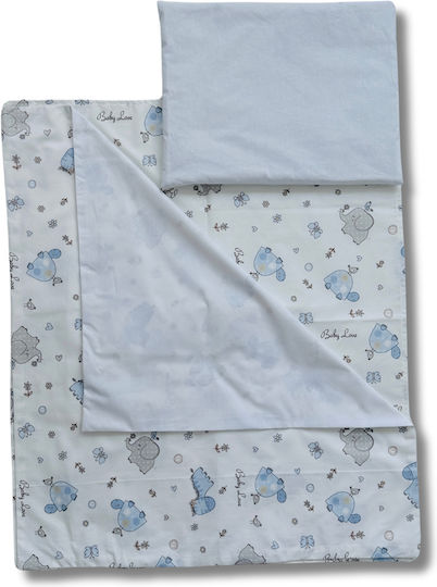 Комплект спално бельо за количка на количка Син Blanket, Lightweight Bag, And Pillow