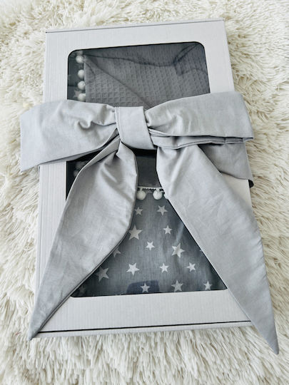 Σετ Προίκας Καροτσιού Γκρι Blanket, Lightweight Bag, And Pillow