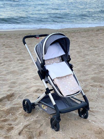 Stroller Bedding Set Stroller Beige Blanket, Lightweight Bag, And Pillow