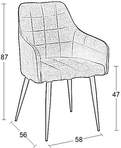 Cameron Сив 68x65x58см