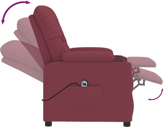 Fotoliu Relax Burgundy 78x93x93.5cm